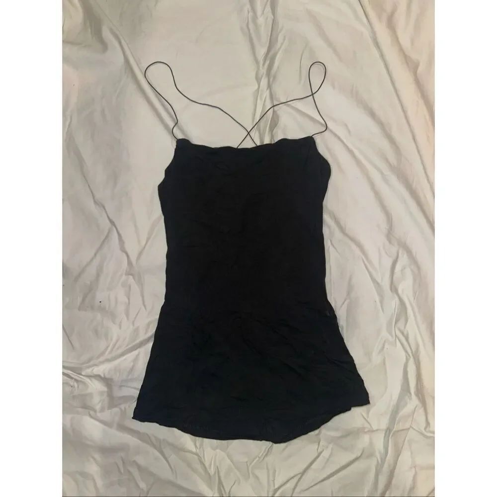 Alexander wang black tank top size xs